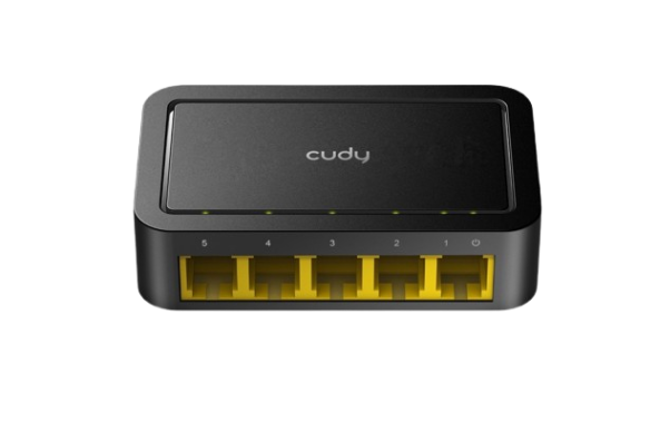 CUDY SWITCH FS105D 5- PORT 10/100 MBPS DESKTOP PLASTIC CASE